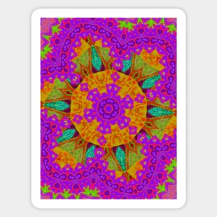 Shamanic abstract psychedelic design Sticker